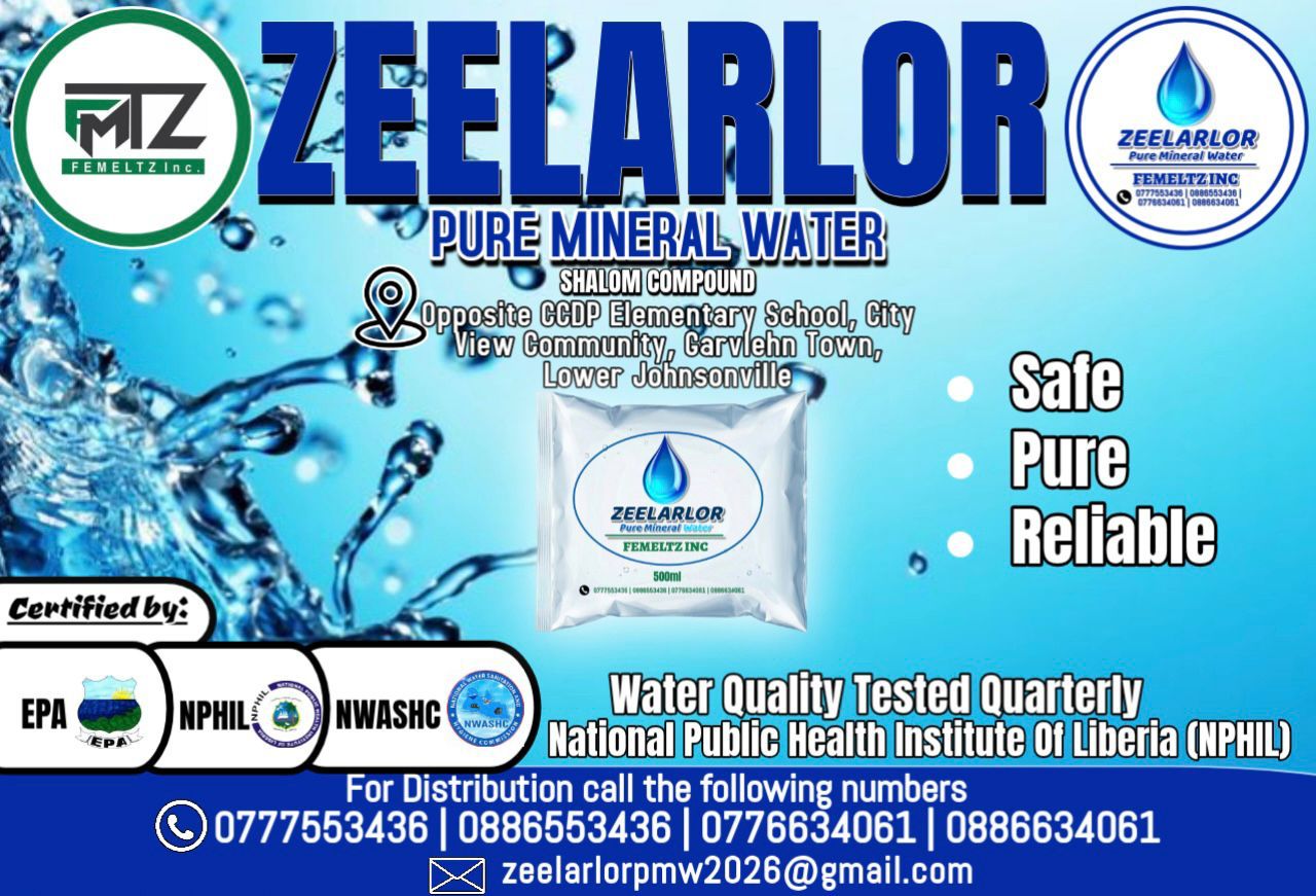 ZEELARLOR Pure Mineral Water product and quality information